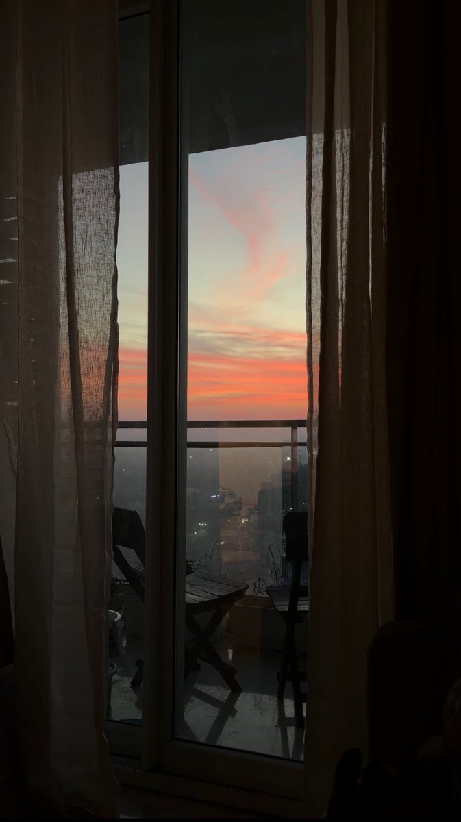 the sky unpacked before we did