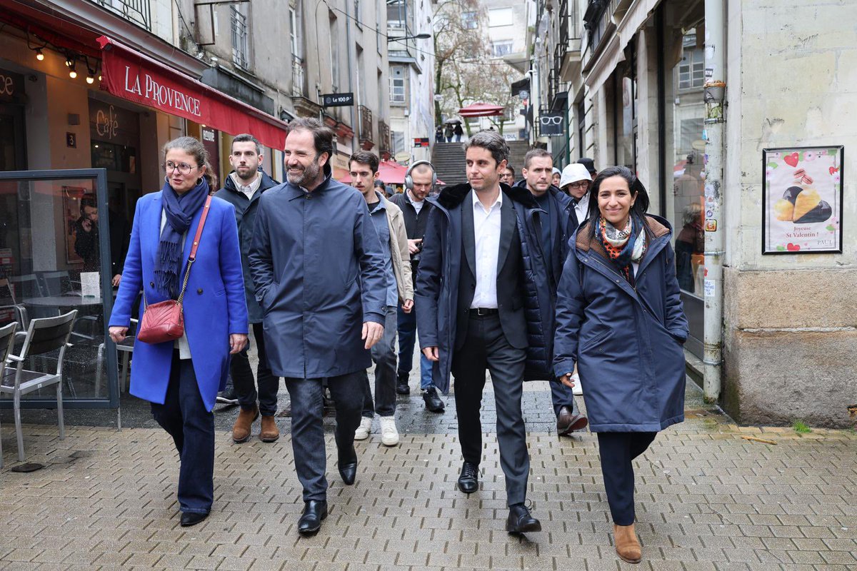 Foulques44's tweet photo. Merci @GabrielAttal pour votre soutien à l’union de la droite et du centre que je mène à #Nantes aux #municipales2026. 
👉🏻Au-delà des clivages nationaux, Nantes mérite que ceux qui l’aiment s’unissent pour battre une équipe usée et idéologue. 
@valerie_oppelt @sarahelhairy @guillaumerichar