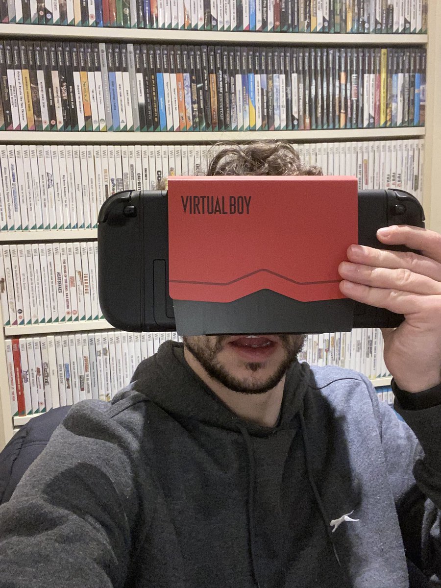 Looks like Nintendo are sending out the Virtual Boys early. Mine came with a Nintendo Magazine for some reason(?) and yeah, I only got the cardboard one, but it’s a lot sturdier than the Labo headset