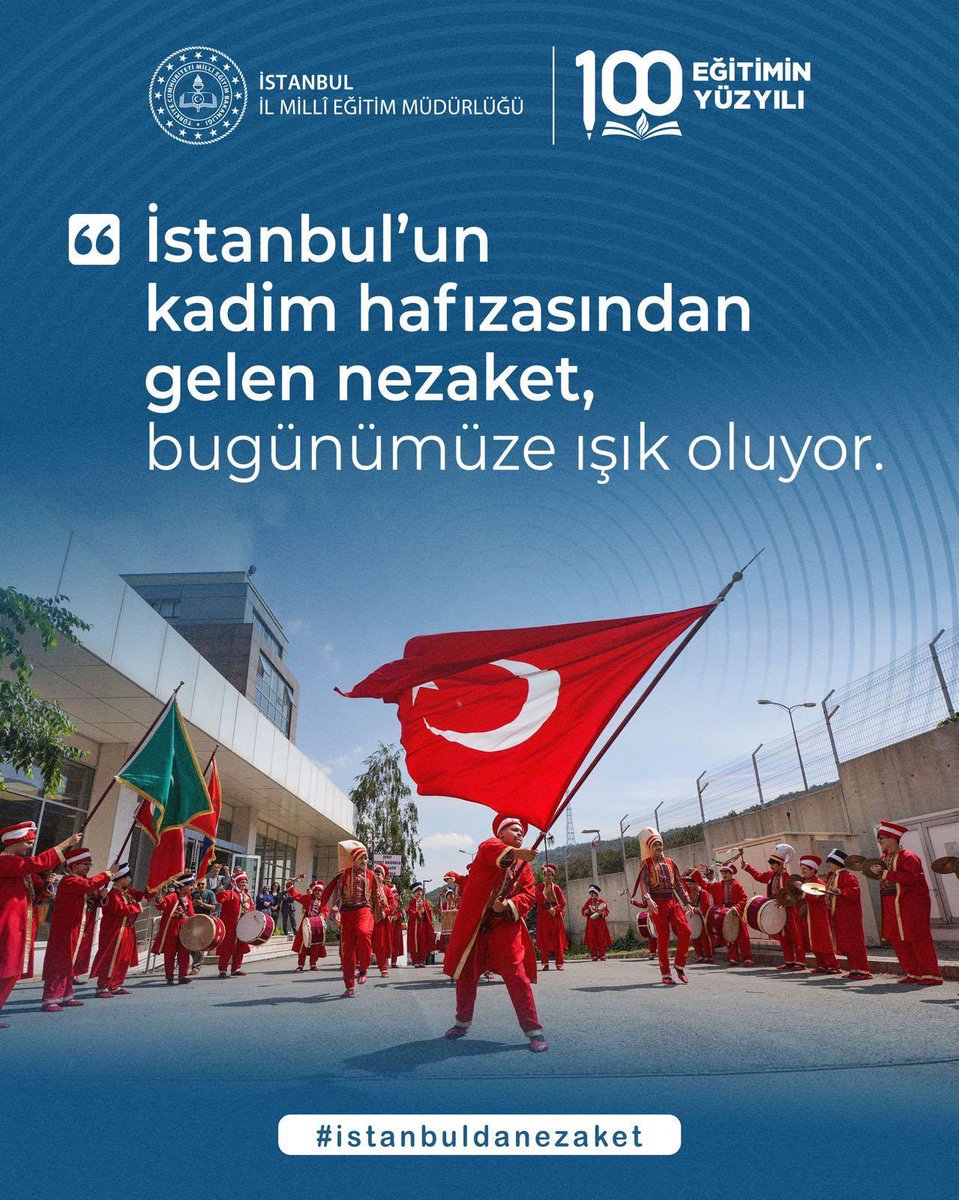 #istanbuldanezaket

<a href="/tcmeb/">Millî Eğitim Bakanlığı</a><a href="/Yusuf__Tekin/">Yusuf Tekin</a>
<a href="/MucahitYentur/">Murat Mücahit Yentür</a>
<a href="/istanbulilmem/">İstanbul İl Millî Eğitim Müdürlüğü</a>