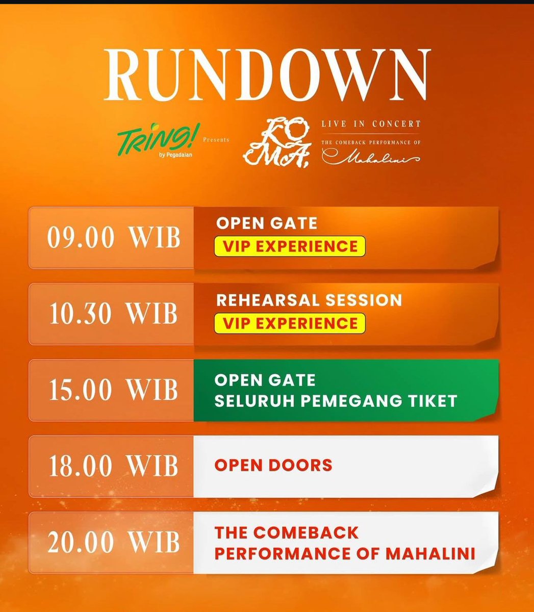 WTS tiket Mahalini koma
WTS tiket konser Mahalini koma
Blh 50% dl, 50% lg bsk pas dianter msk scan yo

Murce, japri aja dl cek harga : 0818414373
DM IG lbh fast response : <a href="/ticket/">Ticket</a>.inc @raniefelia 

Cat 1 - 1 pisah &amp; 2 tix deret
Cat 3A _ 2 tix deret

Tx y