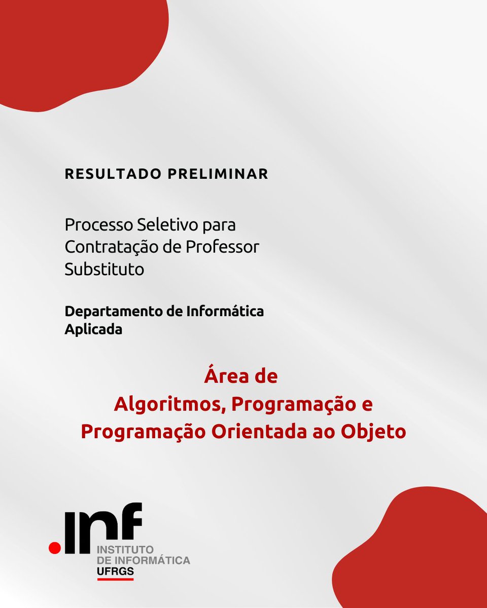 Instituto de de Informática - INF tweet media