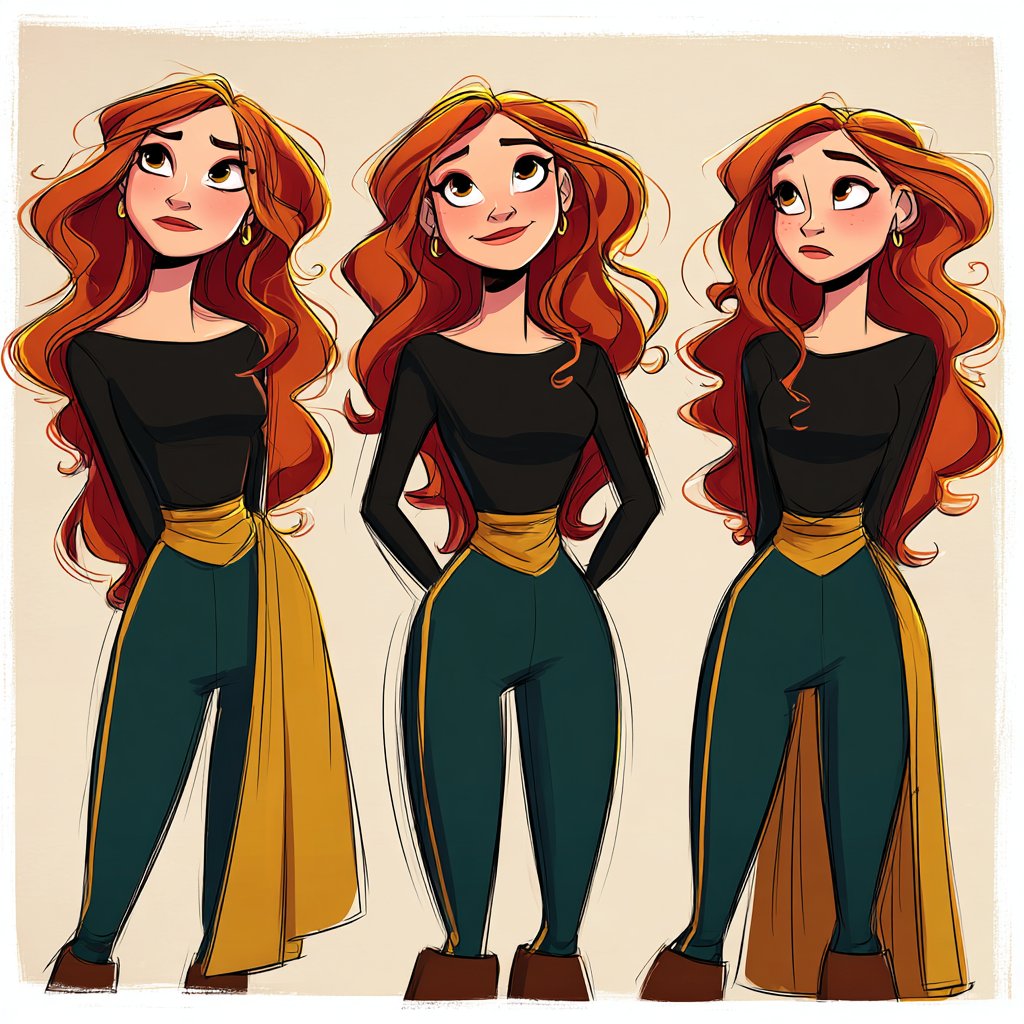 Character turnaround examples