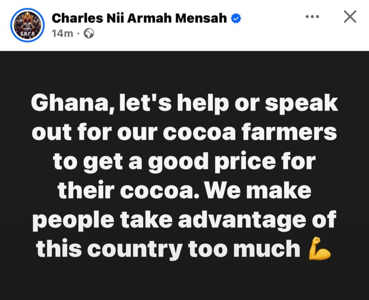 NDC says the cocoa farmers are content with the price o, SM. 

#Abanfono