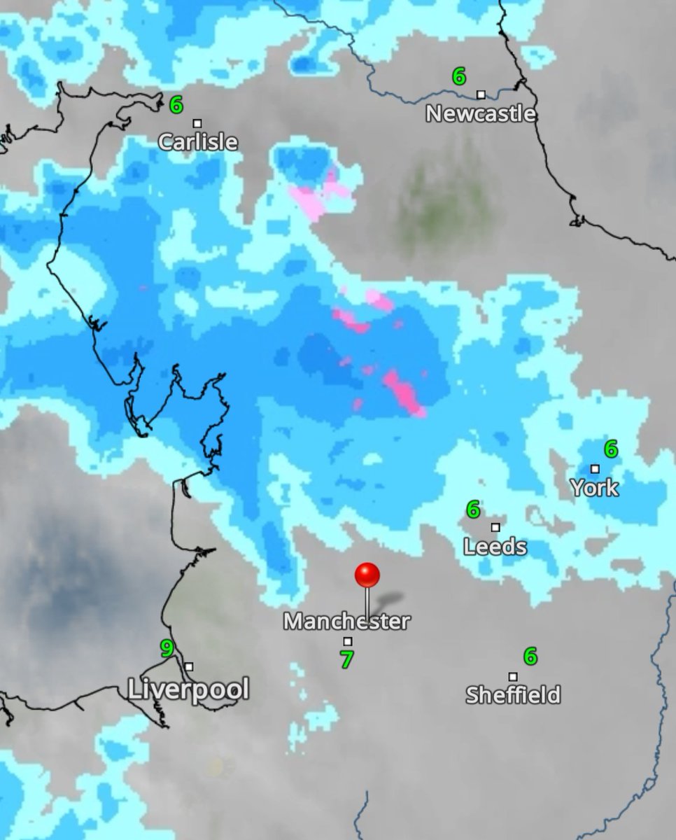 ChadWeather's tweet image. It'll be snowy for a few hours late Saturday night and into the early hours of Sunday but by the time most of us are up, the snow will be melting/gone and temperatures will be a much milder 5-7°C by lunchtime with rain showers. #uksnow
