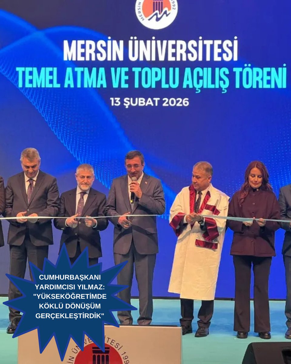 Cumhurbaşkanı Yardımcısı Cevdet Yılmaz, Cumhurbaşkanı Recep Tayyip Erdoğan’ın liderliğinde yükseköğretimde köklü bir dönüşüm gerçekleştirildiğini belirtti.

varishaber.com.tr/haber/cumhurba…