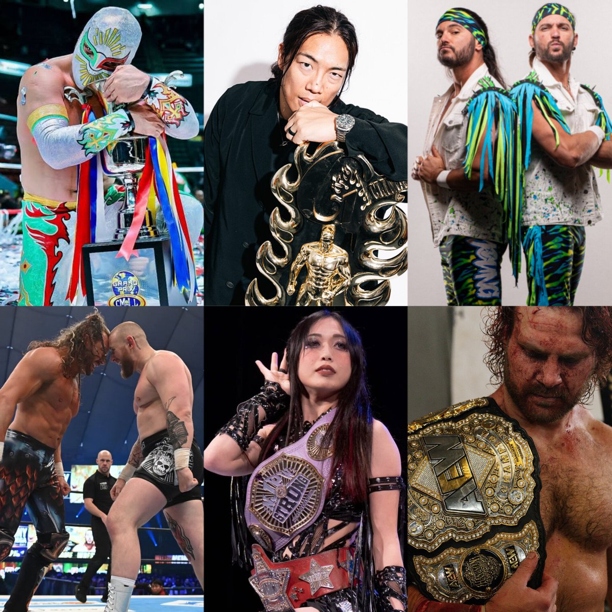 Wrestling Observer Newsletter 2025 awards: (FULL LIST OF WINNERS)

• Wrestler of the Year: Místico
• Most Outstanding: Konosuke Takeshita
• Tag Team of the Year: Young Bucks
• Best on Interviews: Hangman Page
• Promotion of the Year: CMLL
• Best Weekly TV Show: AEW Dynamite