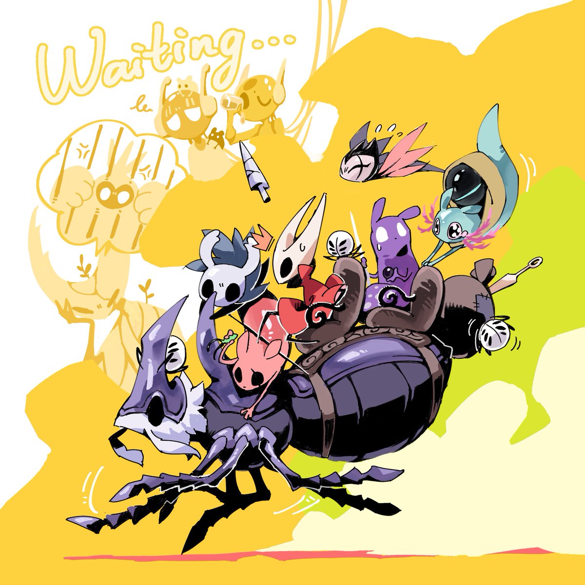 前年画的，这张意外的画得很顺手o #hollowknight  #Rainworld