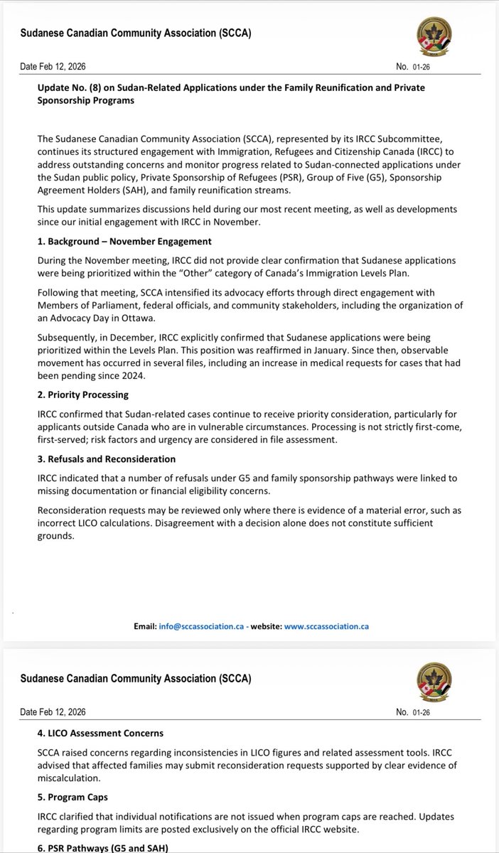 Sudanese Canadian Community Association tweet media