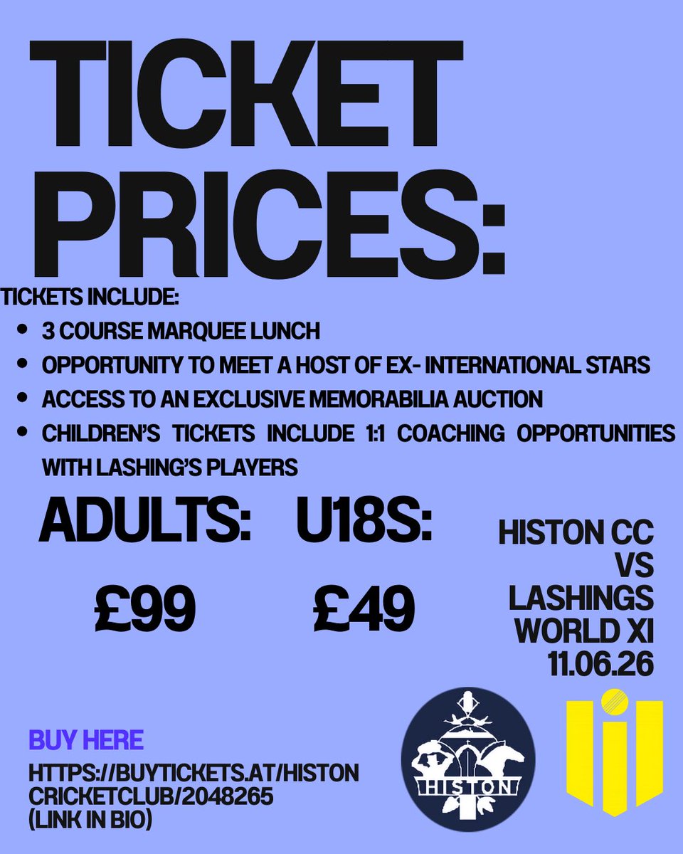 Histon Cricket Club tweet media