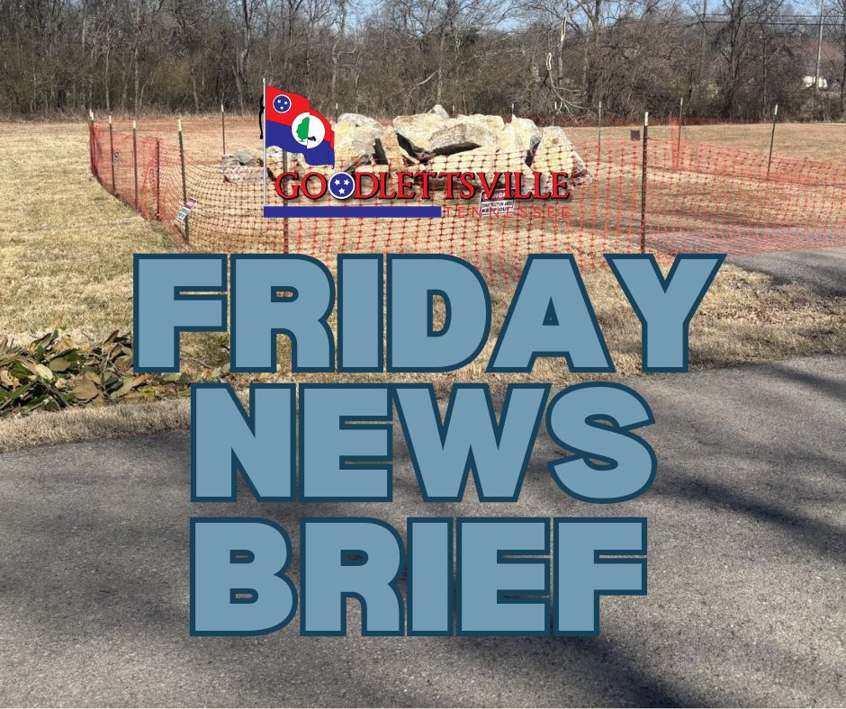 The City of Goodlettsville Friday News Brief contains upcoming city meetings, news and events. We distribute these to City stakeholders (YOU!), City leaders and staff and to media partners. 

Read today's brief at this link: ow.ly/KWKA50YfhgS
