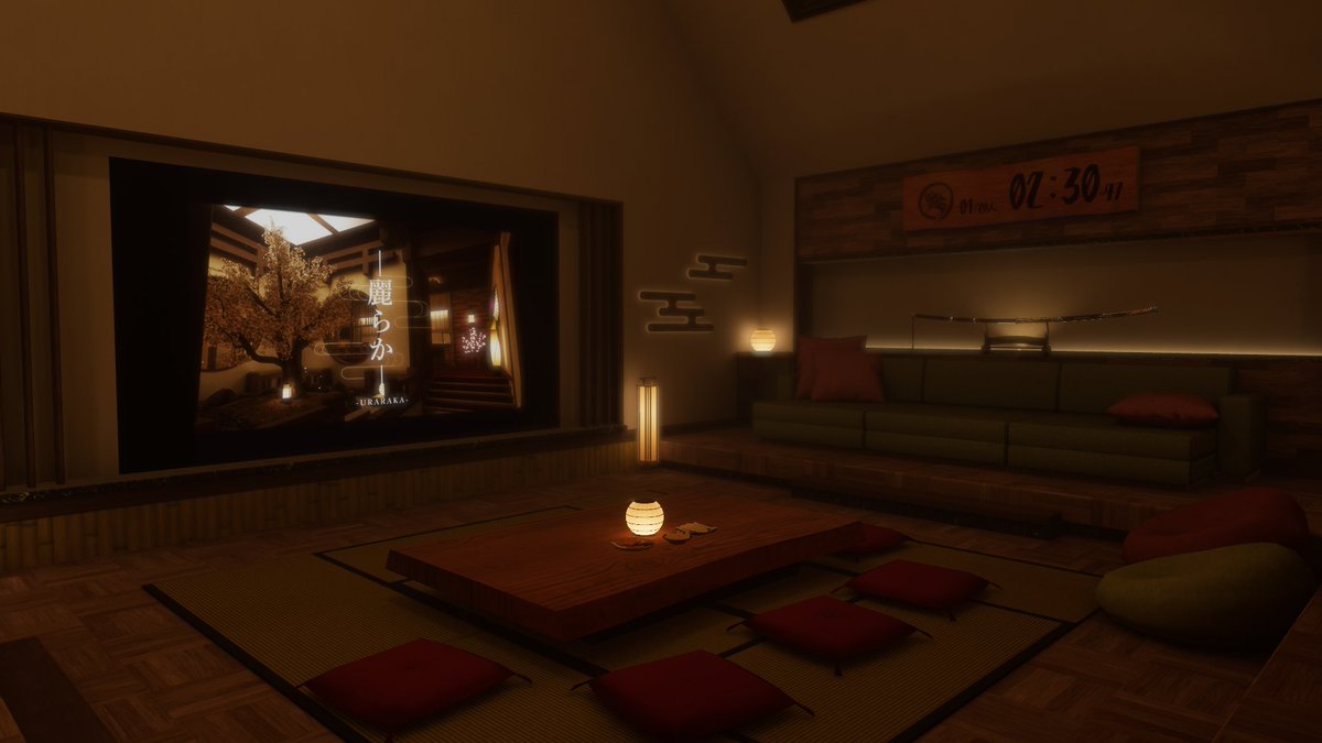 World: -麗らか- ⁄ URARAKA
PC Only　66.79 MB

和風が雰囲気がキレイなところ

URL
vrchat.com/home/world/wrl…
#VRChat #VRChat_world紹介 #麗らか_URARAKA