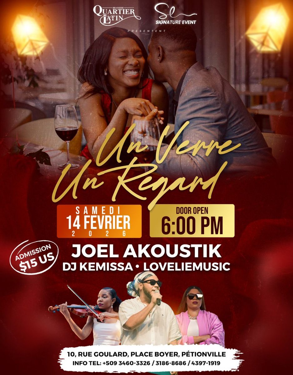 For February 14, <a href="/Autop_Kemissa/">DJ KEMISSA</a> joins two distinct Valentine’s experiences:

Masque &amp; Mystère
Un Verre, Un Regard

Two ambiances
Two venues
One curated sound

Where will you be celebrating?

Tag your Valentine, pick your vibe, and experience it together.

#AtisAnkre #AuTop