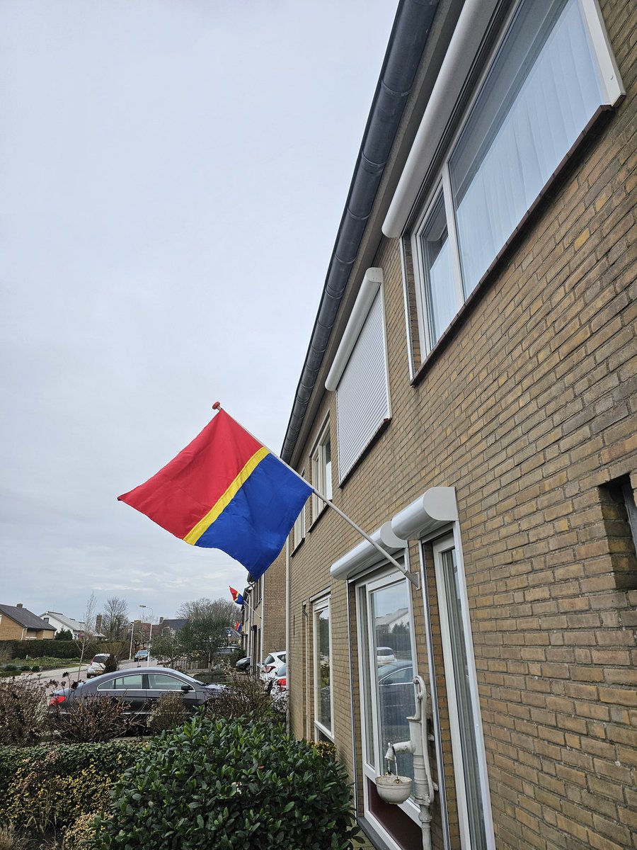 De Kloorianenvlag hangt en niet alleen bij ons thuis. Mooi om op het hele dorp de rood-geel-blauwe vlaggen te zien hangen ❤️💛💙. Waar een dorp groots in kan zijn: Carnaval! Iedereen een fijn carnaval gewenst! 🥳