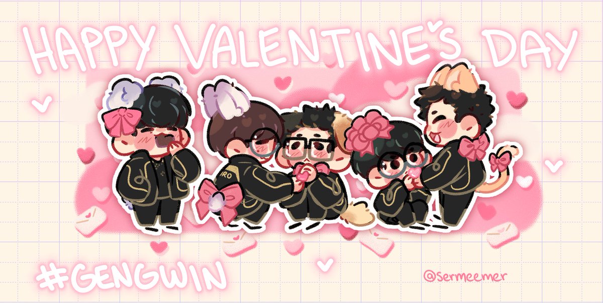 💌❤️ match day 🐸🐻‍❄️🐱🐶🐰

#kiin #canyon #chovy #ruler #duro #gengwin