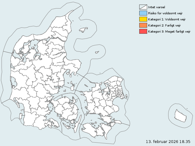 DMI hebt Schneegestöber-Warnung für Dänemark auf