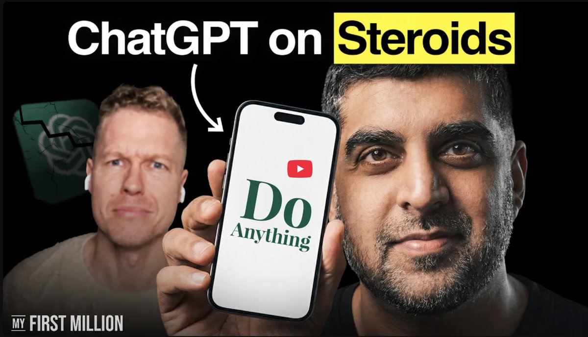 Huge thanks to <a href="/myfirstmilpod/">My First Million</a> and <a href="/ShaanVP/">Shaan Puri</a>  for covering us today!

If today is your first day using a Do Anything Agent, a great first prompt is to tell it to "go make $20 by yourself".

Also go check out the full ep, they have lots of other great tools in their video!