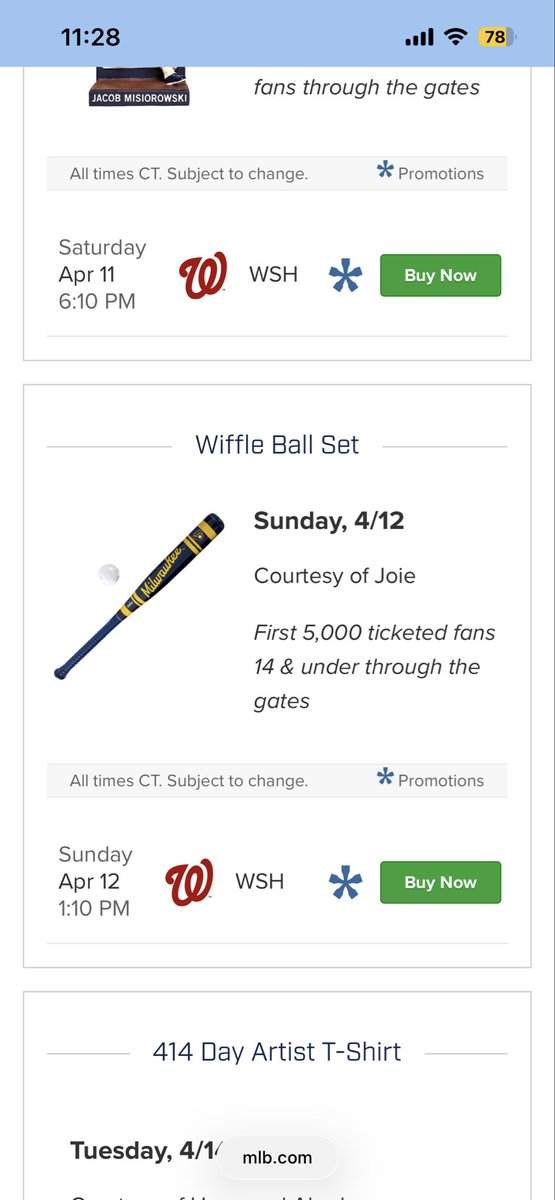 dfoch23's tweet photo. @WIFFLEballinc the @Brewers are using your brand name to market a promotion of an inferior generic plastic bat and ball https://t.co/K3CaUCWcck
