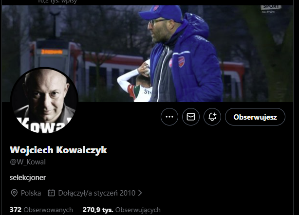 Co z nim? Ani słowa przed meczem, po meczu, były kogoś urodziny czy jaki chuj?