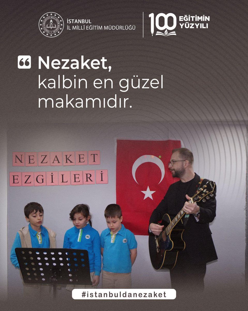 İstanbul’da medeniyet, nezaketle başlar.

#istanbuldanezaket

<a href="/tcmeb/">Millî Eğitim Bakanlığı</a><a href="/Yusuf__Tekin/">Yusuf Tekin</a>
<a href="/MucahitYentur/">Murat Mücahit Yentür</a>
<a href="/istanbulilmem/">İstanbul İl Millî Eğitim Müdürlüğü</a>