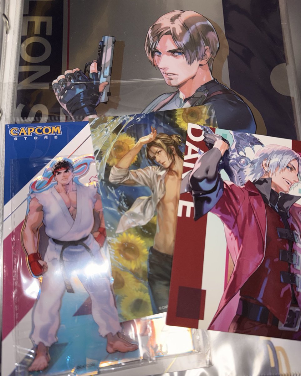 CAPCOMストア池袋 戦利品の一部 最大のお目当てはガラガラ抽選のポスト