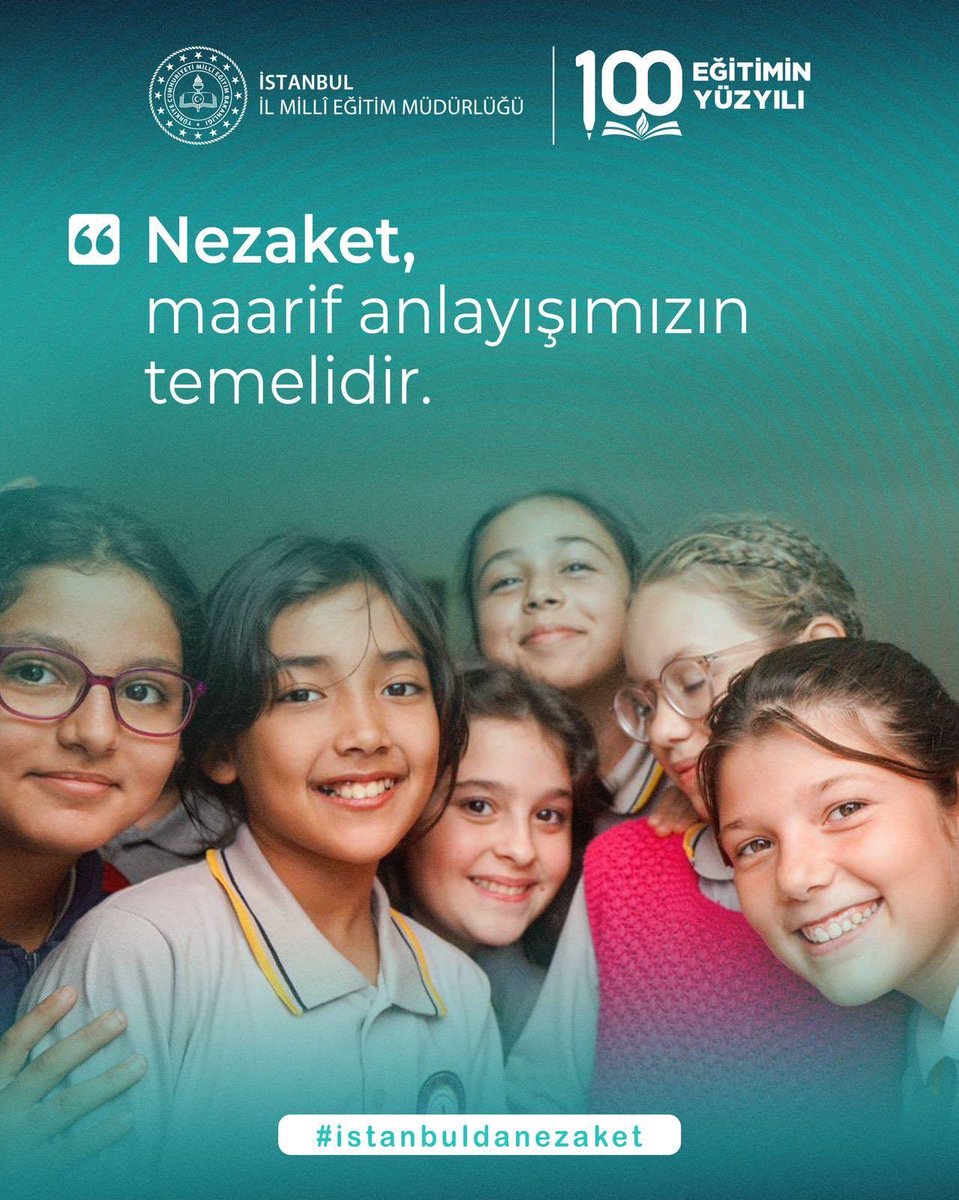 Nezaket maarif anlayışımızın temelidir.💐

<a href="/MucahitYentur/">Murat Mücahit Yentür</a> 
<a href="/sislimem/">Şişli İlçe Millî Eğitim Müdürlüğü</a> 
<a href="/istanbulilmem/">İstanbul İl Millî Eğitim Müdürlüğü</a> 

#İstanbuldanezaket