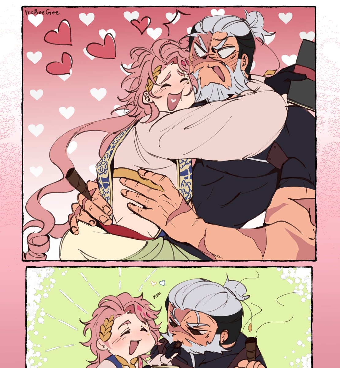 Its not valentines here anymore but HAPPY VALENTINES DAY!! 💕☀️🛡️

#終末のワルキューレ #shuumatsunovalkyrie #RecordofRagnarok #LeaApo #ApoLeo