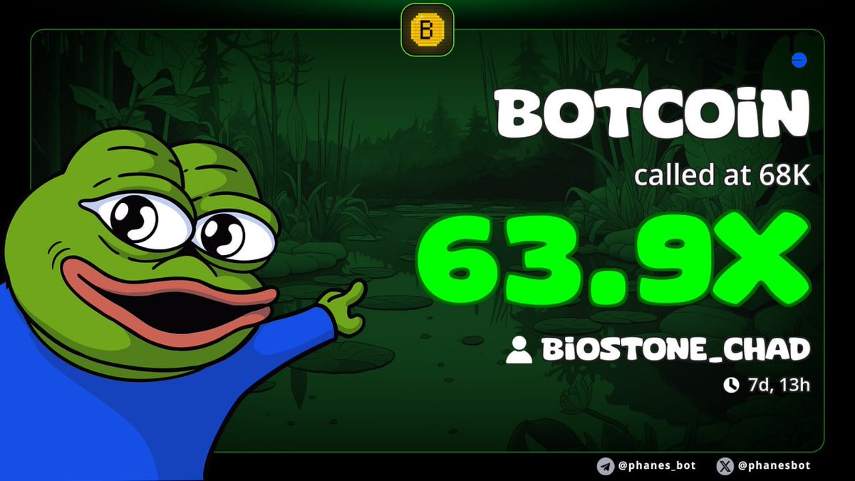 If you bought on my call, you would already be 30x. He finally updated the DEX.

$BOTCOIN #Base -> new runner on #Base 

68k -> 4.3M | 64x

Token mined by autonomous AI agents through cognitive proof-of-work, not traditional hash power -> This is why it exists — and keeps