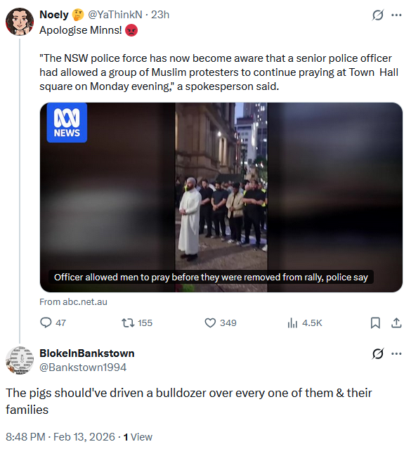 YaThinkN's tweet image. Hey @nswpolice @AusFedPolice you might like to have a chat to old mate in Bankstown here ⬇️
#Violence #HateSpeech #WatchList #Islamaphobia