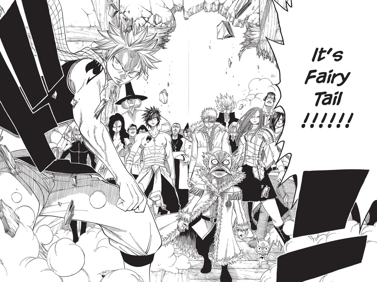 Fairy Tail did the scene pulling up better too 😹