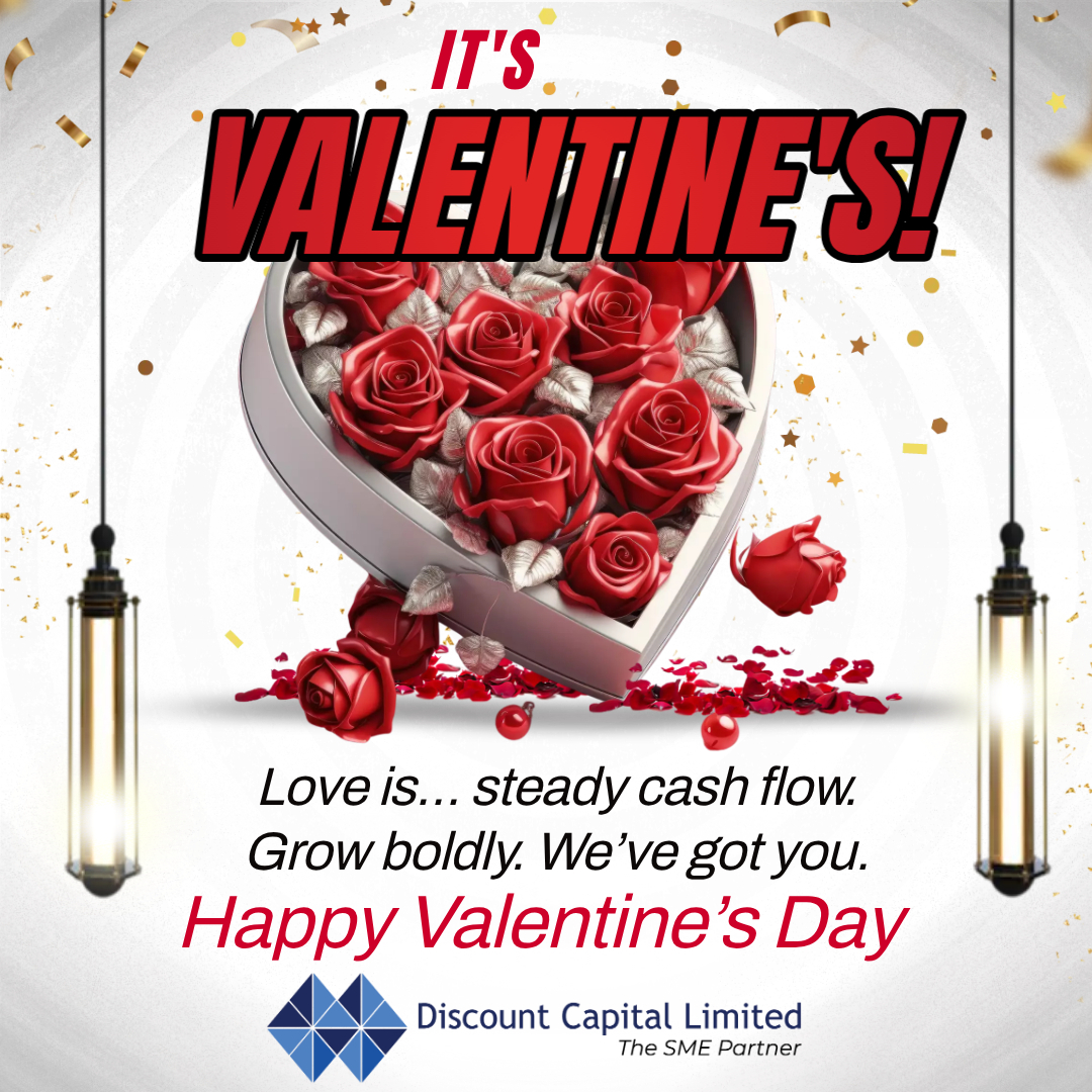 Discountcap_ke's tweet photo. Roses are red.
Violets are blue.
Cash flow is sweet…
When it’s steady for you. 😉
Happy Valentine’s Day ❤️
— Your partners in progress.
#ValentinesDay #SMECashFlow #DiscountCapital #BusinessLove #KenyaSMEs #FinanceThatMoves https://t.co/fI5UO2MyrO