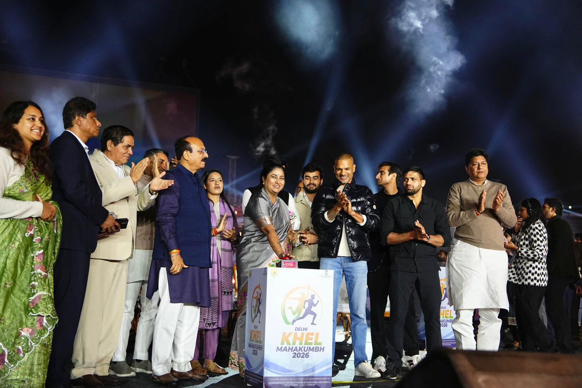 ashishsood_bjp's tweet photo. A new chapter for Delhi’s youth and sports is underway.

Under the leadership of Hon’ble Chief Minister @gupta_rekha, Delhi is backing athletes with action- stronger budgets, Centres of Excellence, and direct support. Guided by the vision of Hon’ble Prime Minister @narendramodi, sports in Delhi is moving from planning to performance.
Along with Delhi Khel Mahakumbh Brand Ambassador Shikhar Dhawan, Olympic medallist Ravi Dahiya, and Paralympian Sharad Kumar, flagged off a month-long, city-wide sporting movement. Across 17 stadiums, 7 sports, and 20,000+ athletes, Delhi Khel Mahakumbh is about building real pathways from grassroots participation to competitive excellence.

Play hard. Play fair. Play fearless.
Delhi stands firmly behind its athletes. 🇮🇳

@SDhawan25 
@ravidahiya60 
@sharad_kumar01 
@mansukhmandviya
@blsanthosh
 #DelhiKhelMahakumbh2026