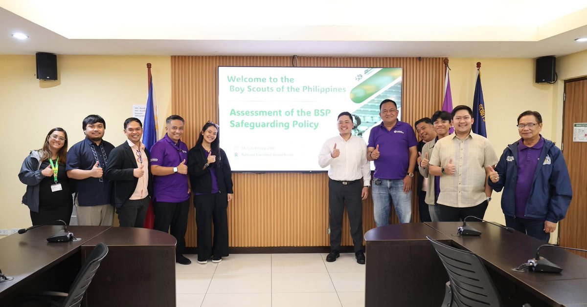 markroyboado's tweet image. Congratulations @boyscoutsPH for the passing the assessment of the “BSP Safeguarding Policy.” I hope we can also do this in our GSAT! Mabuhay! #TRAINforLIFE #ScoutingPH