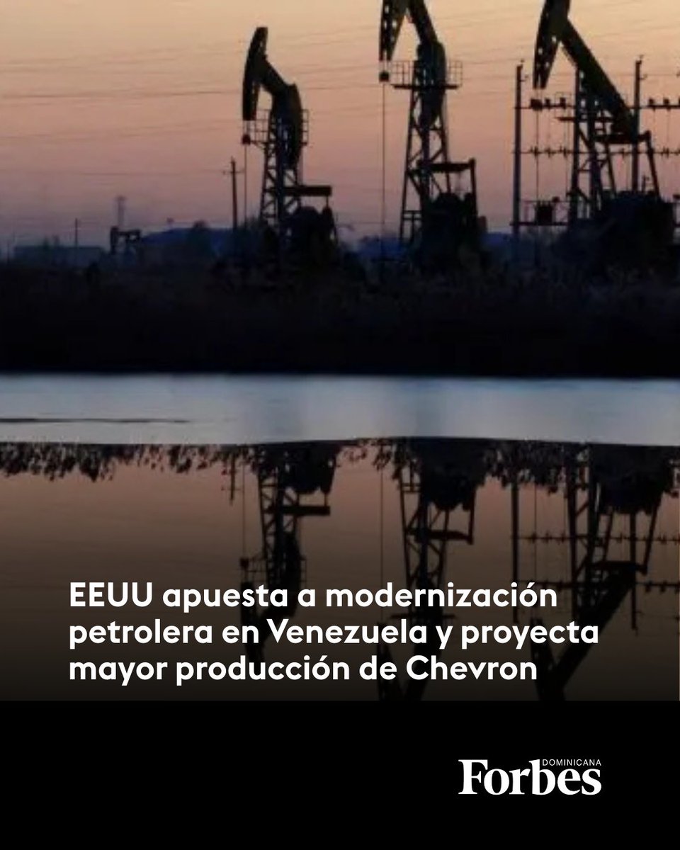 🇺🇸 Chevron es la única petrolera estadounidense que hasta ahora opera en Venezuela y su producción durante buena parte del 2025 se calculó entre 225.000 y 240.000 barriles, según expertos.

🔗 Entérate: forbes.do/actualidad/eeu…