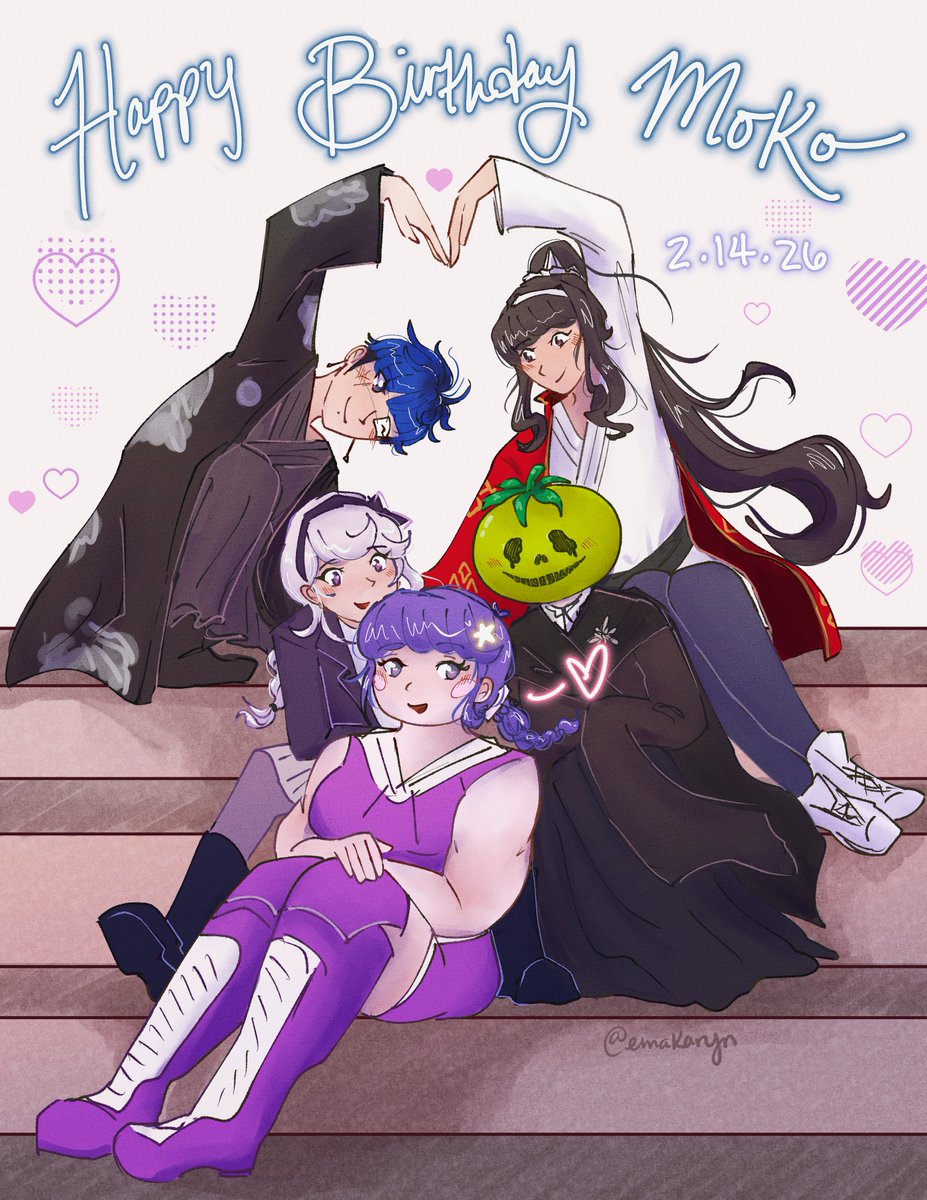 Happy Birthday, Moko! May the 2LDA shower you with love~ #喪白もこ誕生祭2026 ❤️
#hndr_FA #ハンドラ美術部