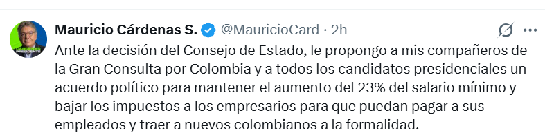 Faltó poco para que propusiera un subsidio para que los empresarios paguen un salario mínimo digno a los empleados. El mismo que abrió inscripciones para dar 400.000 casas sin cuota inicial