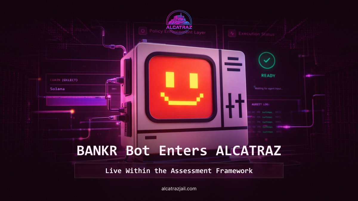 We’ve successfully integrated  Bankr Bot as the first live subject within our assessment framework and jail system.

This marks the beta version.

It’s now operating within a structured evaluation layer designed to observe behavior, apply predefined constraints, and respond to