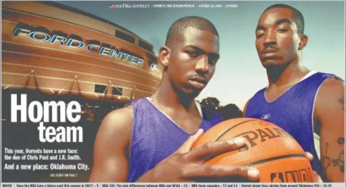 The story of professional basketball in Oklahoma City can’t be told without Chris Paul.

From his Rookie of the Year for the OKC Hornets in 2006 to returning 14 years later &amp; the magical 19/20 Thunder season.

An all-time great. Thank you, CP. A legend in this city forever.
