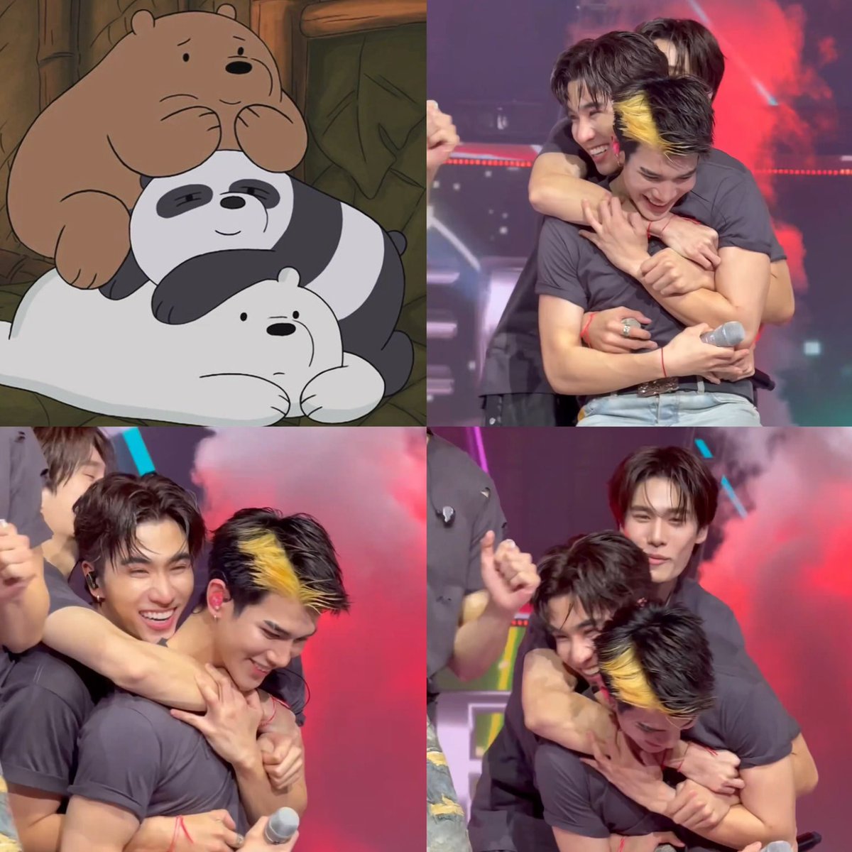 สามก้อน we bare bears ตัวติดหนึบกันจริง ๆ น่ารักอะ 🥹😭