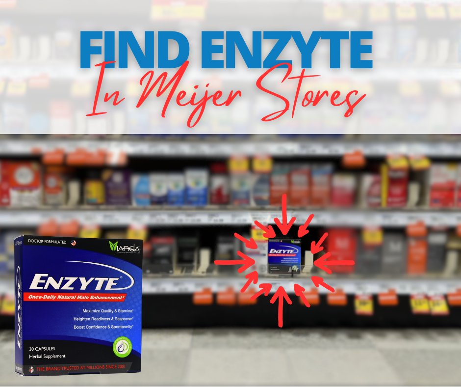 ViandaLife's tweet photo. You can find Enzyte right on the shelves at your local Meijer stores!  No need to wait—just head over and pick up the male performance support you trust.

#Enzyte #MaleEnhancement #Performanc #ShopLocal #meijerstores #Vitality #SensualEscape #LearnVianda #viandalife https://t.co/4qoOsw9epS
