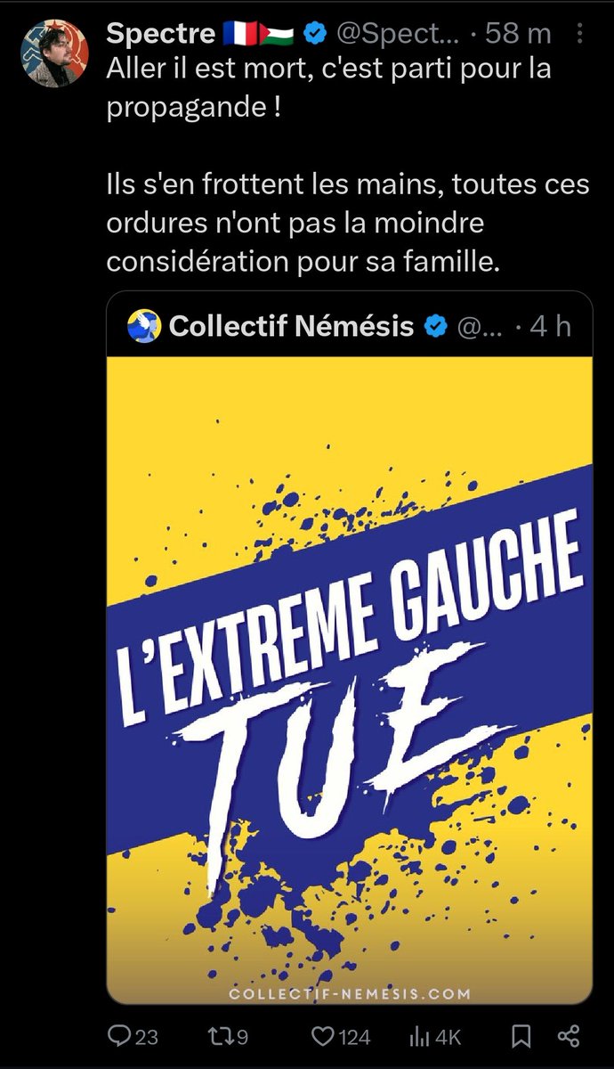 Toute l'indignité gluante de l'extrême gauche résumé par ces mots. Mépris total pour un jeune tué par le cancer idéologique.