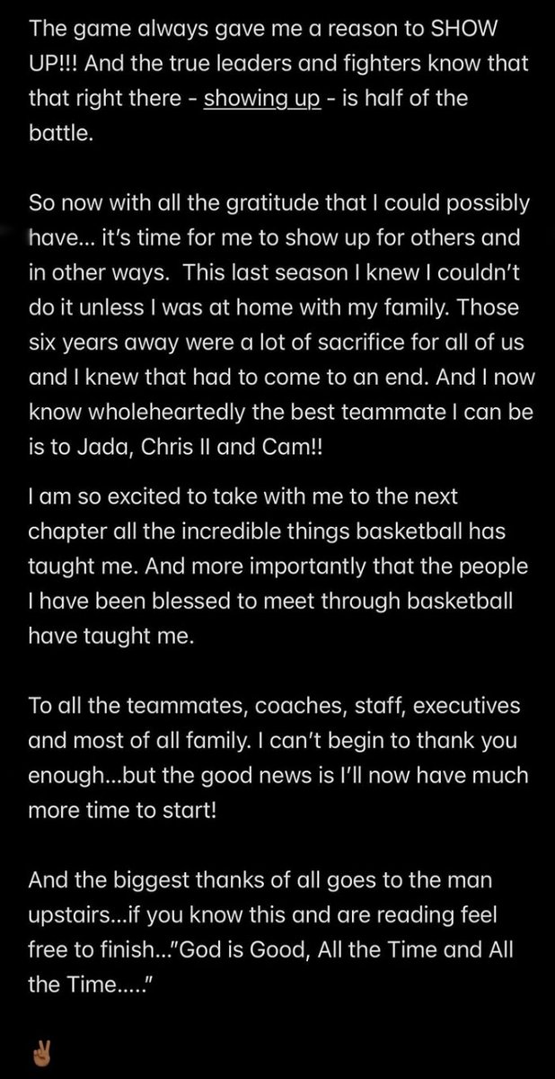 Ballislife's tweet image. Chris Paul has announced his retirement