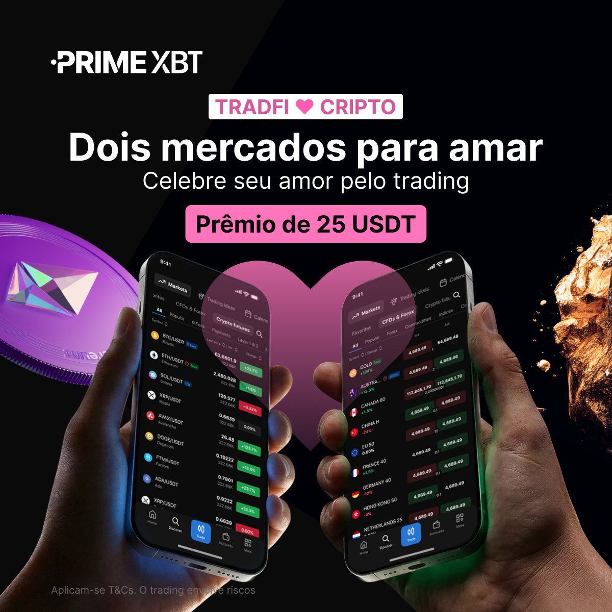 ❤️ #Crypto ou #TradFi — qual mercado conquistou seu coração?

Como participar:
✅ Siga <a href="/PrimeXBT_PT/">PrimeXBT PT</a> 
✅ Dê RT, 💙 e marque 3 amigos
✅ Compartilhe sua história de trading com seu #PrimeXBT UID

💰 $25 USDT (2 vencedores)

⏰ Termina em: 16 de fevereiro

#ValentinesDay