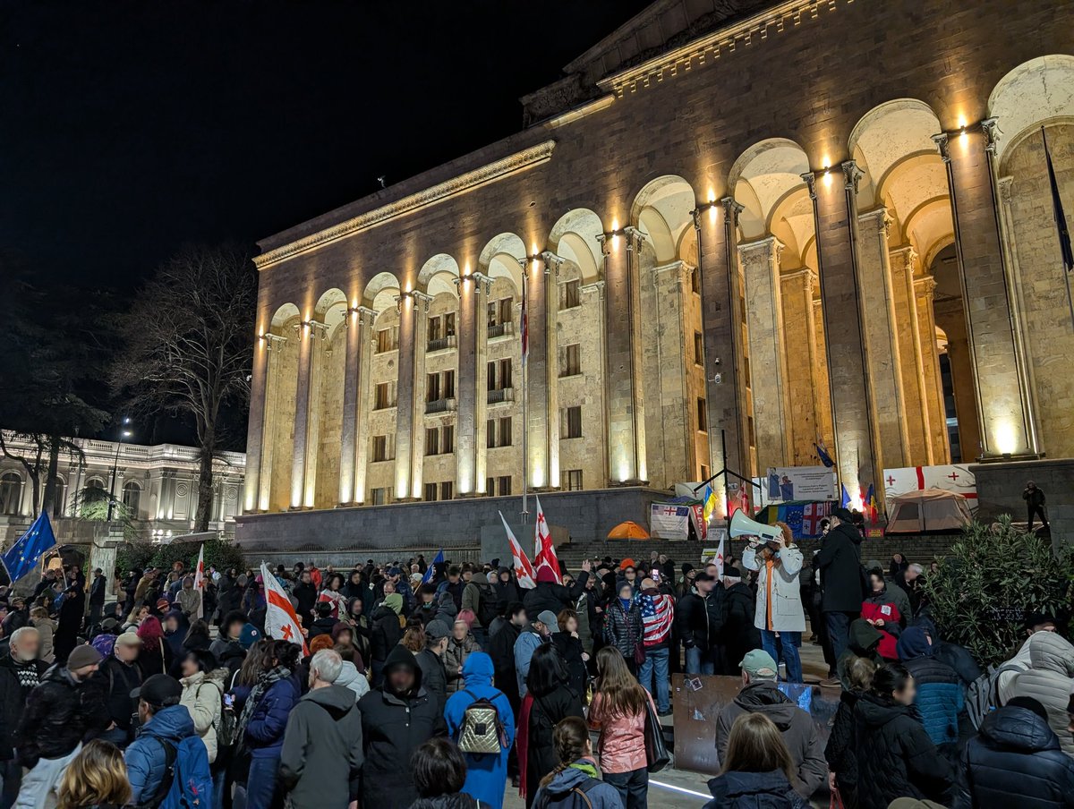 Day 443 of daily, uninterrupted protests in Georgia.