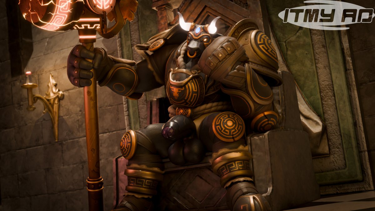 He's tired of waiting for a worthy opponent
Minotaur Reinhardt model made by: <a href="/Reptilligator/">Reptilligator</a> 
#furry #furryartwork #yiff #nsfw #Overwatch