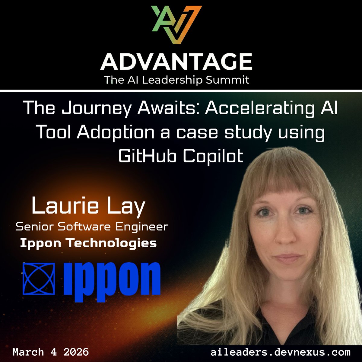atlantajug's tweet image. AI coding assistants like GitHub Copilot are powerful—but adoption isn’t automatic.

Laurie Lay shows how to overcome developer hesitation, embed AI into workflows, and drive meaningful productivity at #Advantage.

aileaders.devnexus.com/session/1017299

🎟️ Get tickets: aileaders.devnexus.com