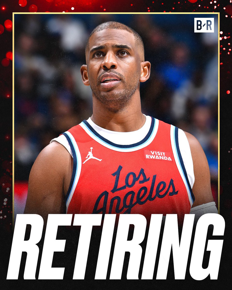 BleacherReport's tweet image. Chris Paul is retiring from the NBA after 21 seasons, he announced on social media 

One of the best to ever do it 👏