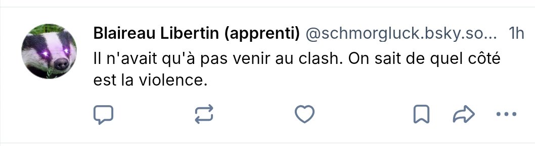 J'ai fait un tour sur Bluesky. Il ne s'y passe rien et le peu qui se passe, c'est l'asile.