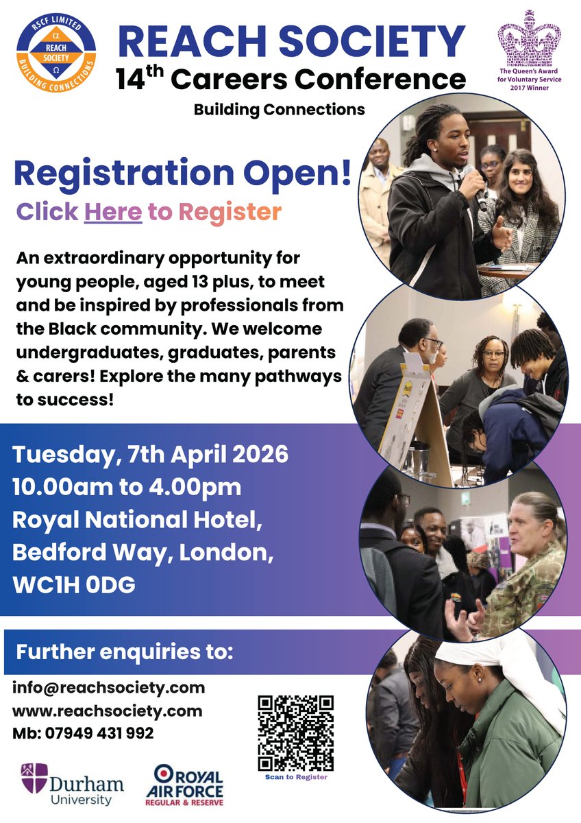 RaffaWorldwide's tweet photo. 🌟 RAFFA Supports the Reach Society 14th Careers Conference! 🌟

https://t.co/oImsIr2ZEt

#RAFFAsuuports #ReachSociety #CareersConference #YouthInspiration #BlackProfessionals #FutureLeaders #LondonEvents #youngblacktalented https://t.co/KmUniffAEY