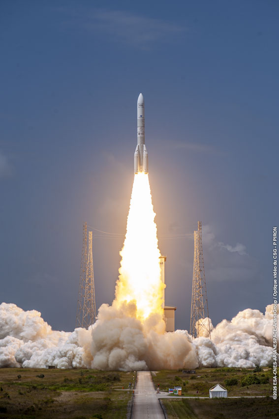 Mission VA267: Launch images released

We are pleased to release a new selection of photos from the launch of mission VA267, capturing key moments of liftoff from Europe’s Spaceport in French Guiana.

These images showcase Ariane 6 in its Ariane 64 configuration as it carried 32